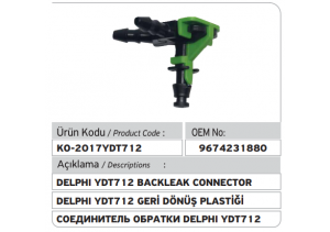 9674231880  Citroen Peugeot YDT712 Delphi Plastic Connector